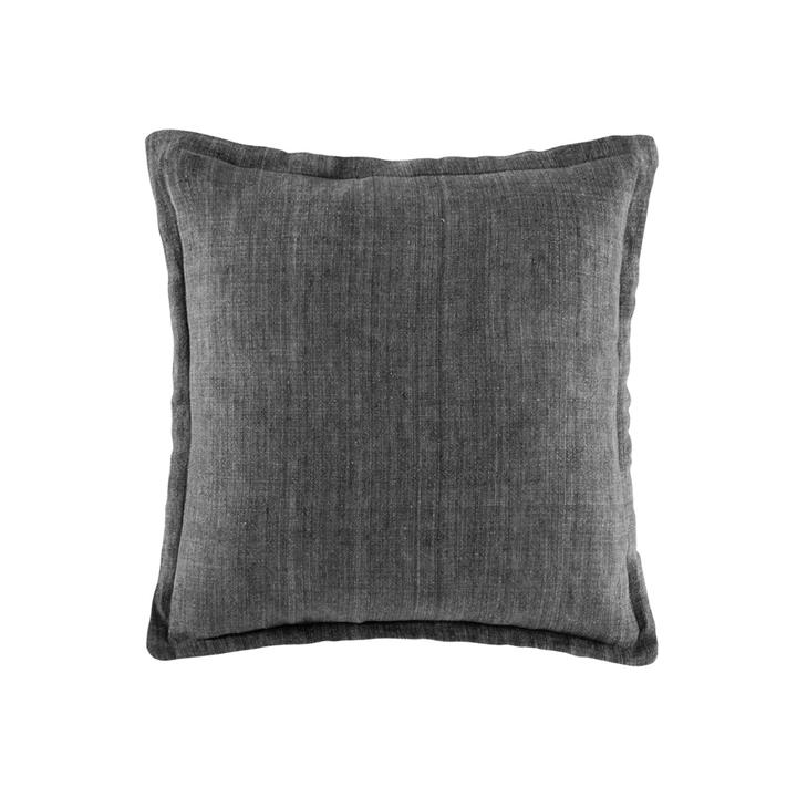 Linen Cushion  50x50  -  Grey  Square