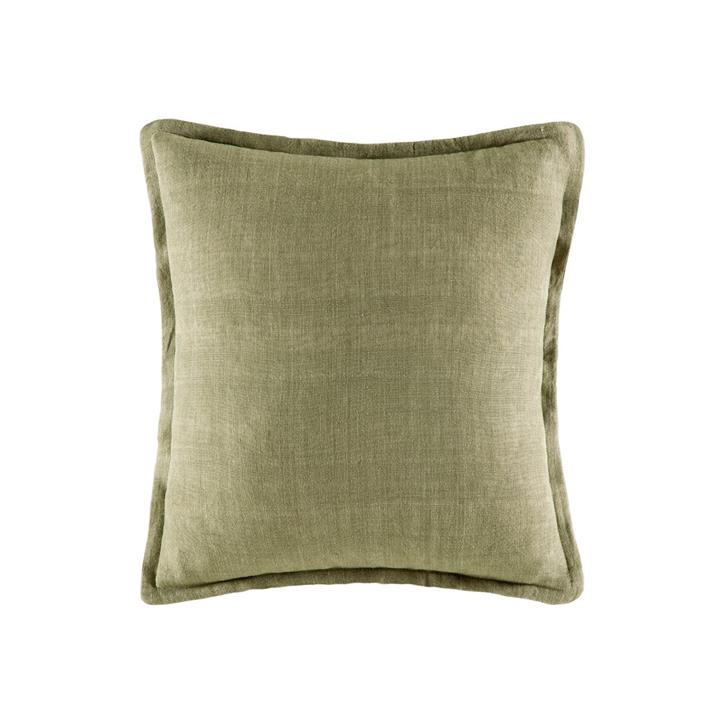 Linen Cushion  50x50  -  Khaki  Square