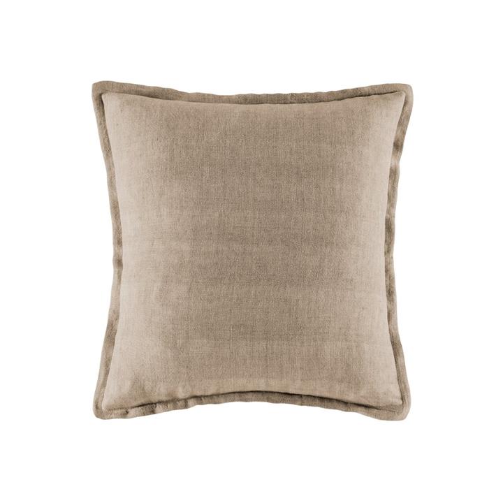 Linen Cushion  50x50  -  Natural  Square
