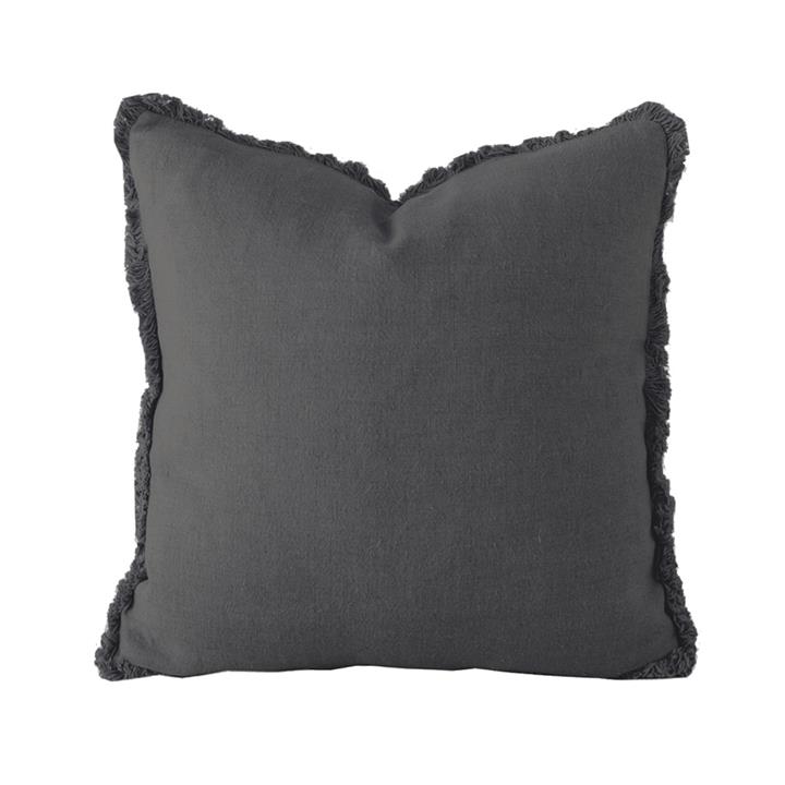 Linen Cushion 50x50cm Charcoal