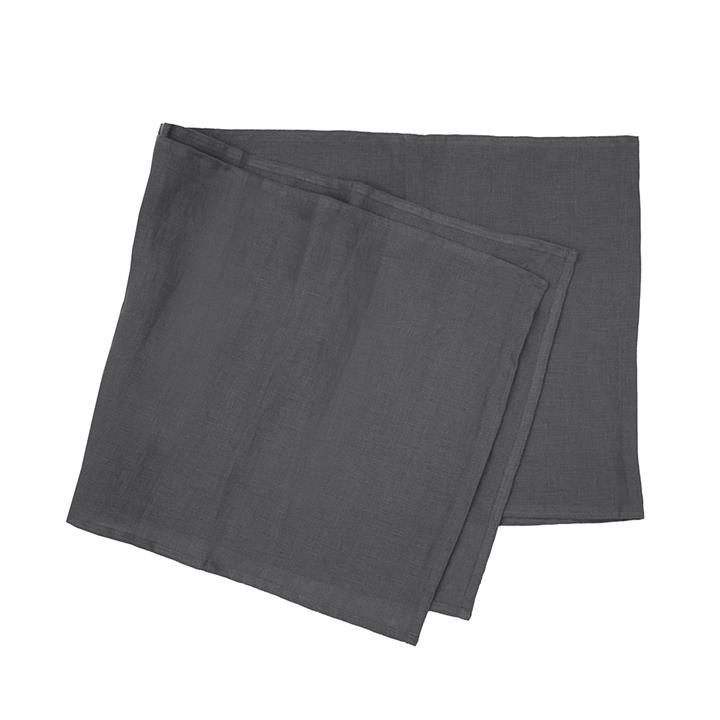 Linen Table Runner 35x180cm Charcoal