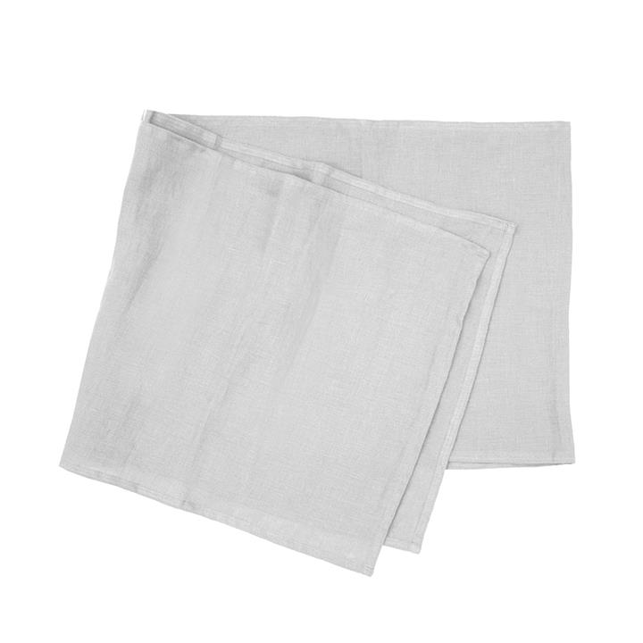 Linen Table Runner 35x180cm Silver