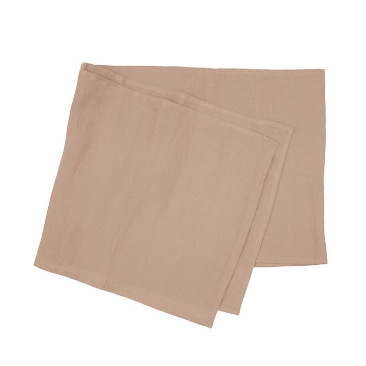 Linen Table Runner 35x180cm Tea Rose