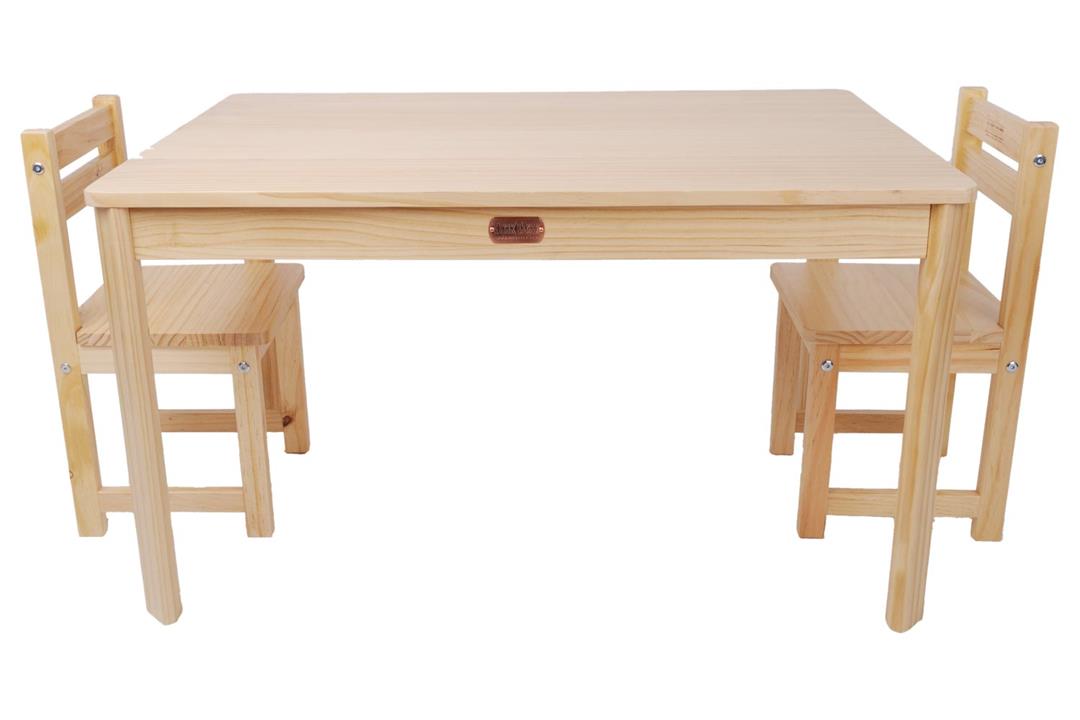 Little Boss Rectangular Table and Chair Set Natural