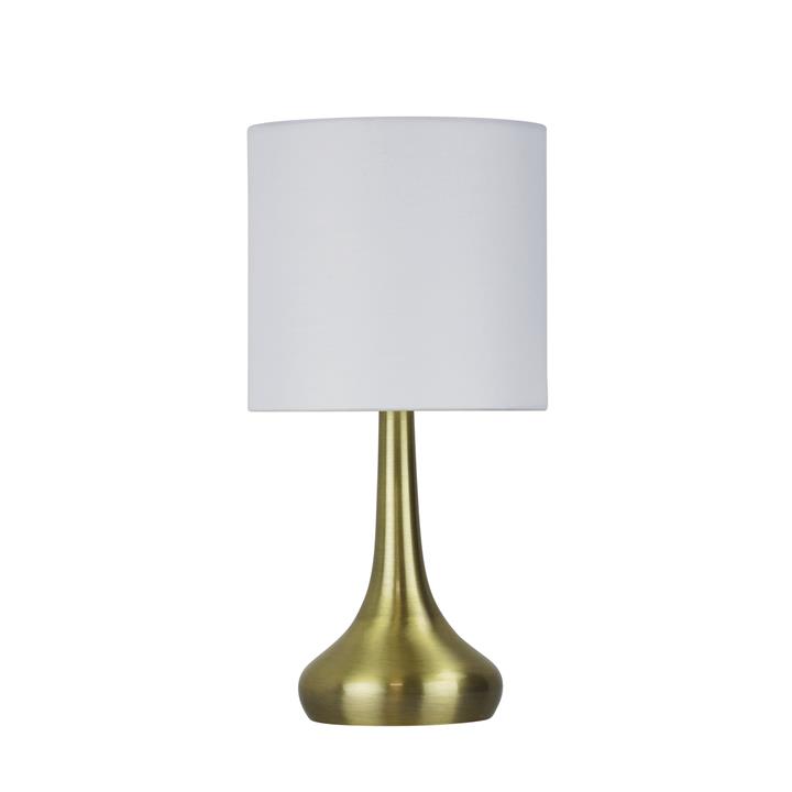 Lola Touch Lamp Antique Brass Now On / Off
