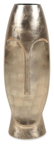 Long Tall Face Vase  -  Metalic Gold - H50.5cm