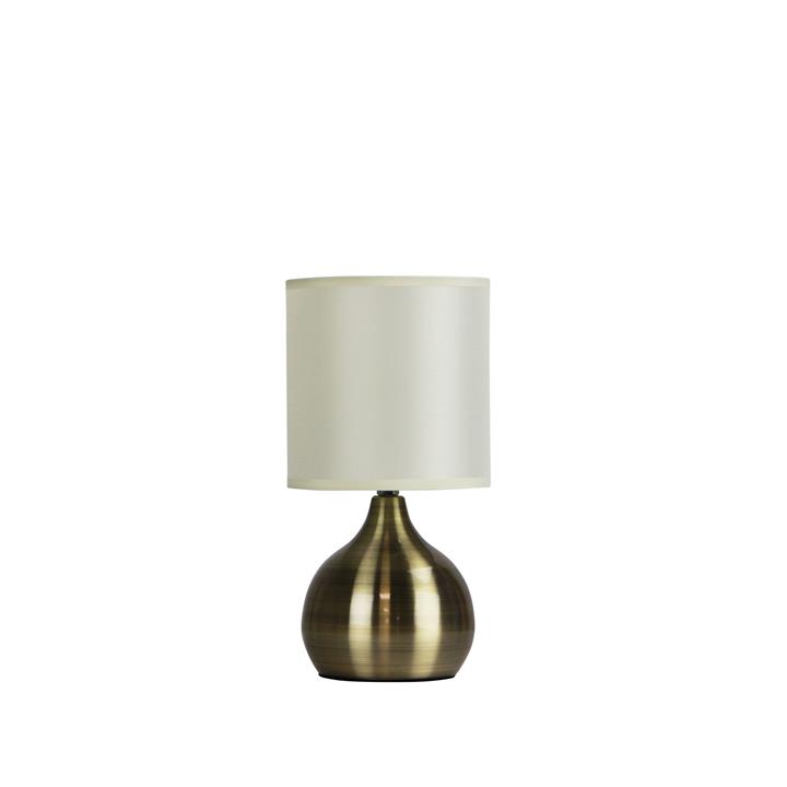 Lotti Touch Lamp Antique Brass Now On / Off
