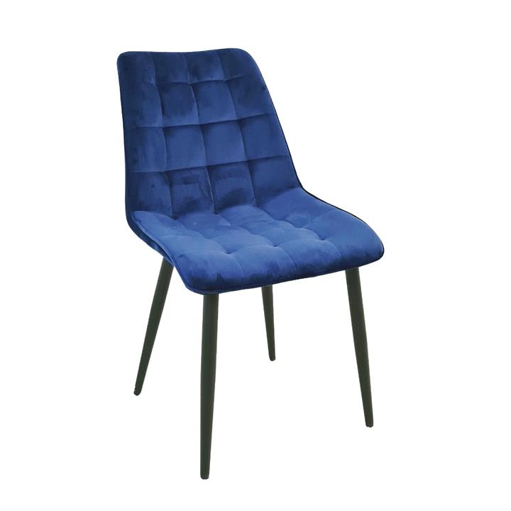 Lumy Velvet Dining Chair in Blue - Set of 2