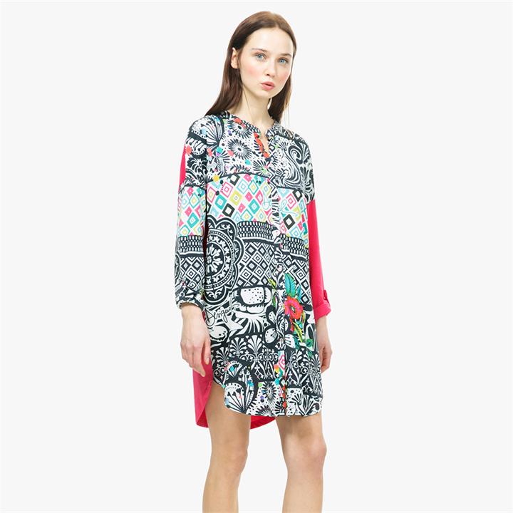 M Desigual Nightdress B&W Luxury (Stripes)