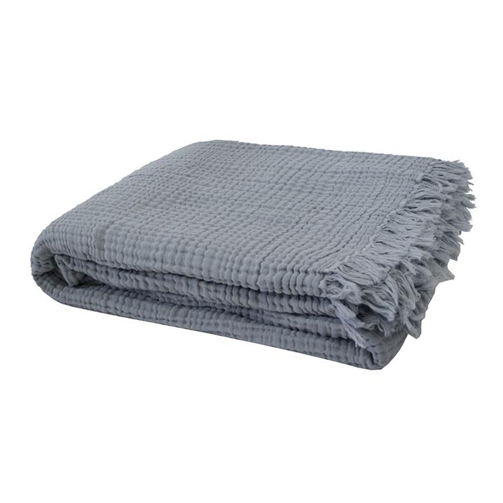 Madalena Throw Steel Blue