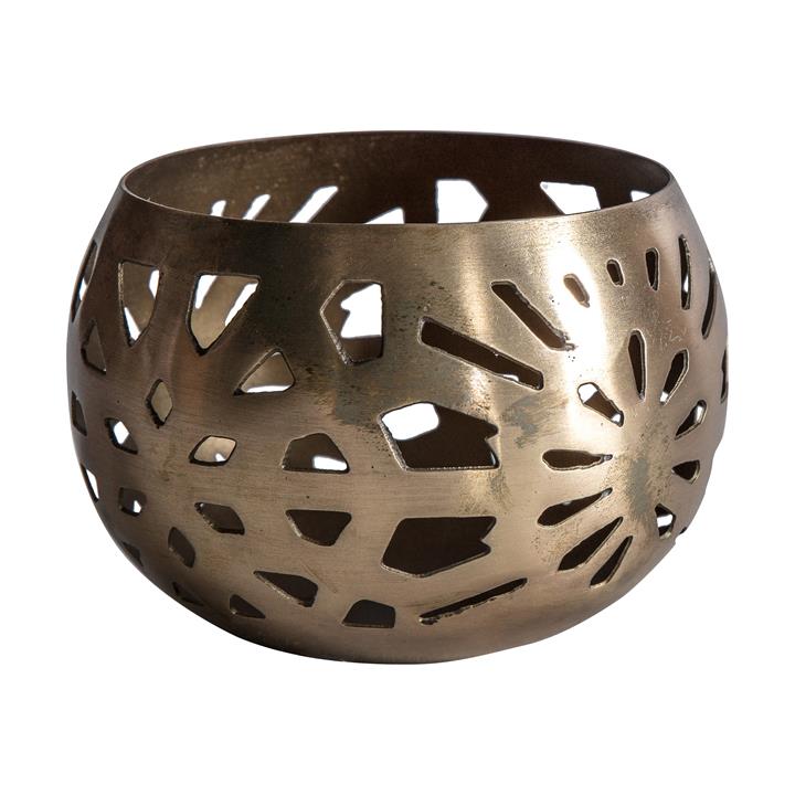 Maeko Tealight Holder Brass