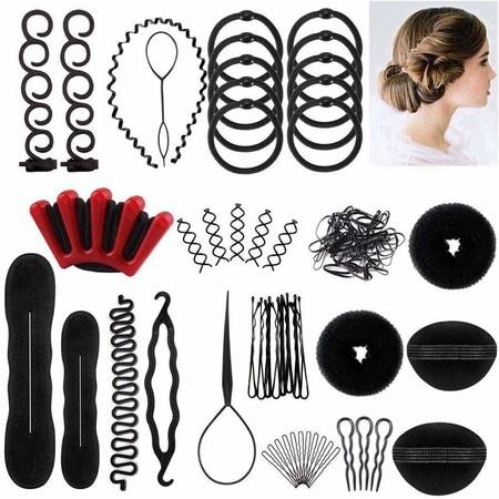 Magic Simple Fast Spiral Hair Braid Hair Braiding Tool, Set of 25