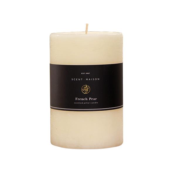 Maison SET 2 Pillar Candle French Pear 4x6