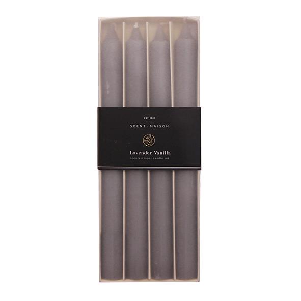 Maison SET 4 Taper Candle Lavender Vanilla 10