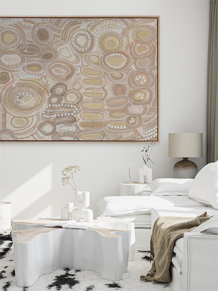 Marramarra - Oak Box Frame Canvas - 90x120 - Landscape