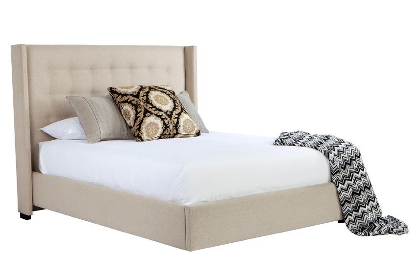 Matrix custom upholstered bed frame with choice of standard base