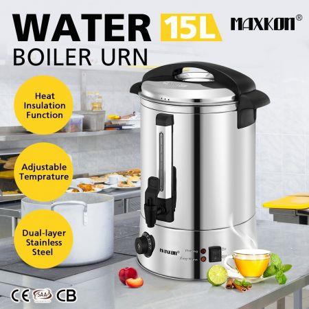 Maxkon 15L Hot Water Urn Instant Hot Water Dispenser with Double Layer