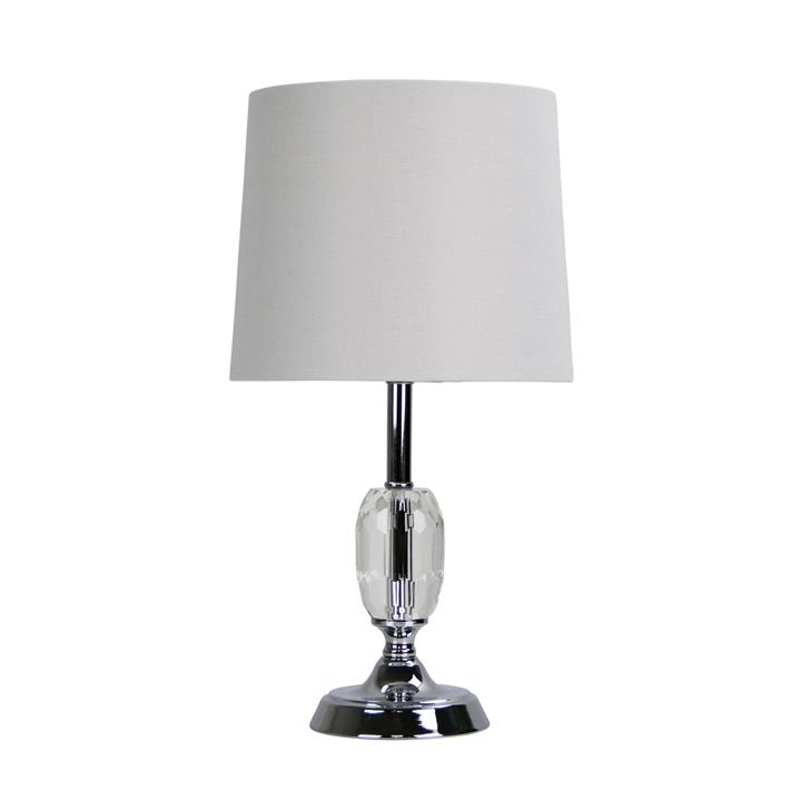 Maya.3 Crystal & Chrome Table Lamp