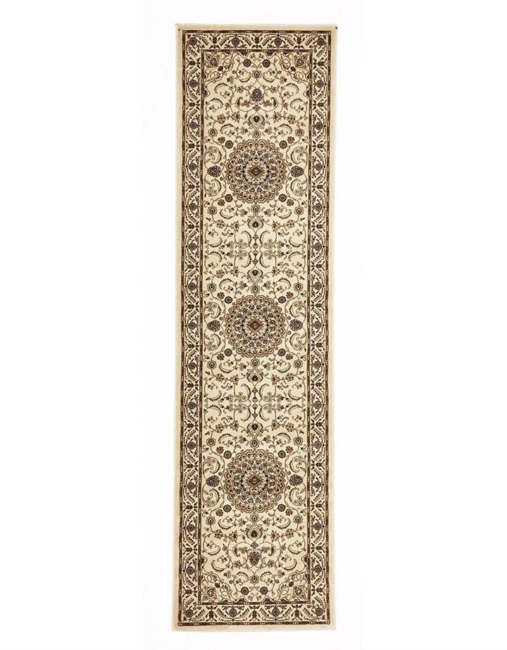 Medallion Runner Ivory with Ivory Border 300x80cm