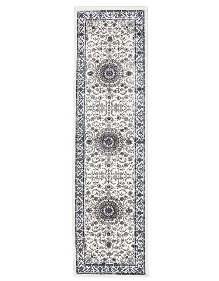 Medallion Runner White with White Border 400x80cm