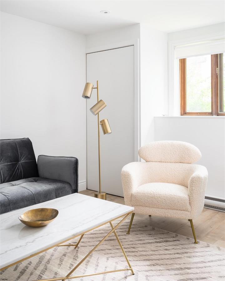 Melissa Faux-Fur Sheeperd Armchair in White