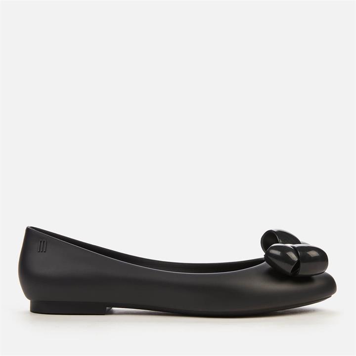 Melissa Women's Doll Bubble Bow Ballet Flats - Black - UK 7