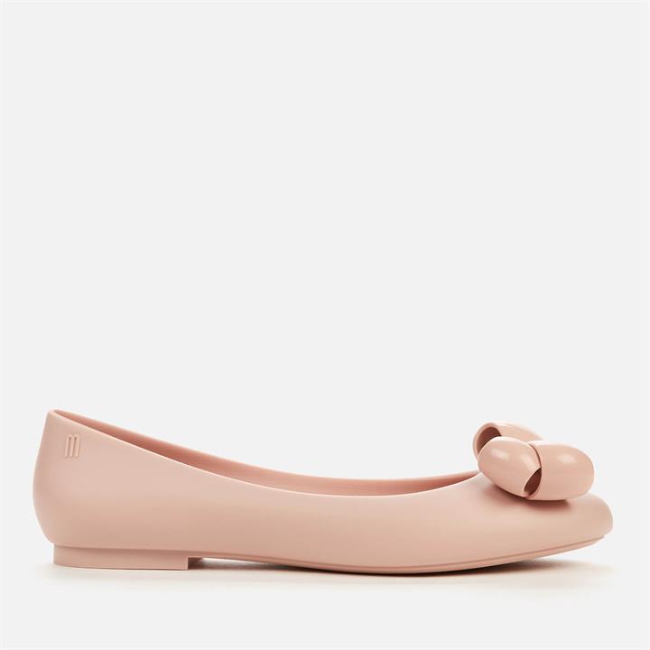 Melissa Women's Doll Bubble Bow Ballet Flats - Blush - UK 4