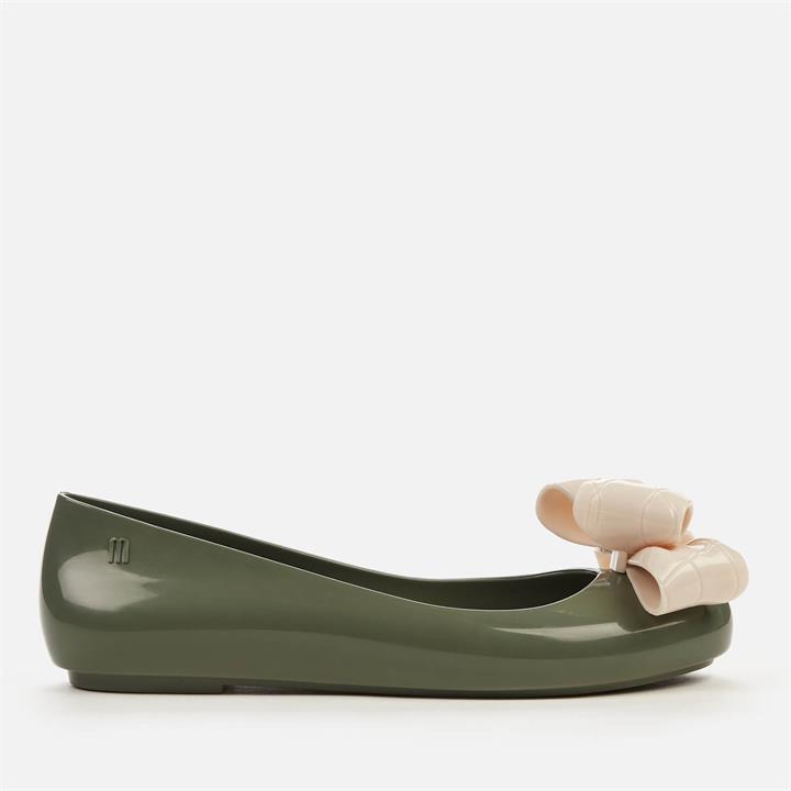 Melissa Women's Sweet Love Quilted Ballet Flats - Storm contrast - UK 5