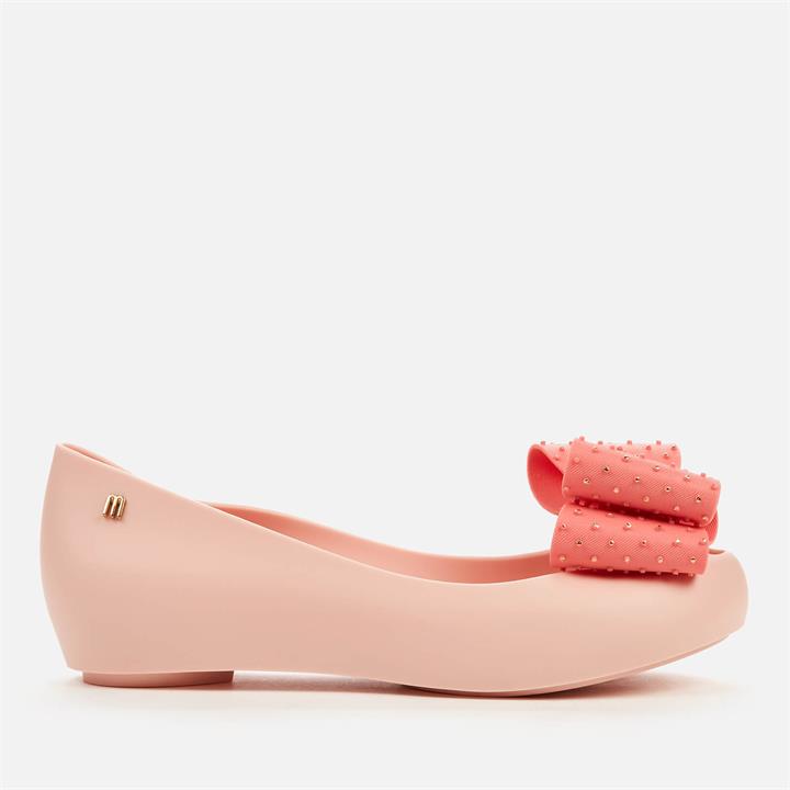 Melissa Women's Ultragirl Dot Bow Ballet Flats - Pink Contrast - UK 4