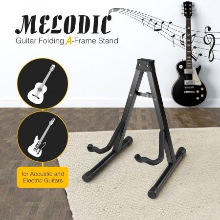 Melodic A Frame Guitar Stand for Electric Acoustic Bass Guitar Folding Portable Holder