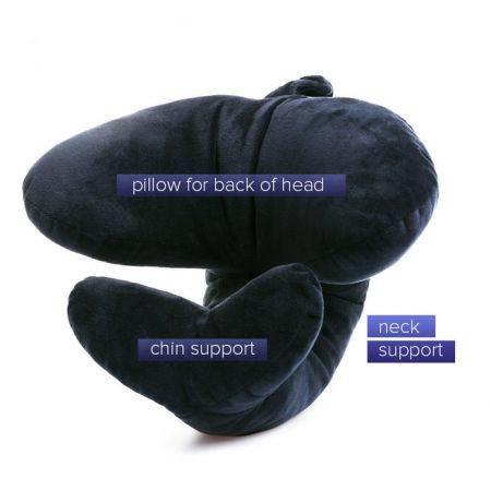 Memory Foam Rebound Travel Pillow J-shape Neck support Headrest