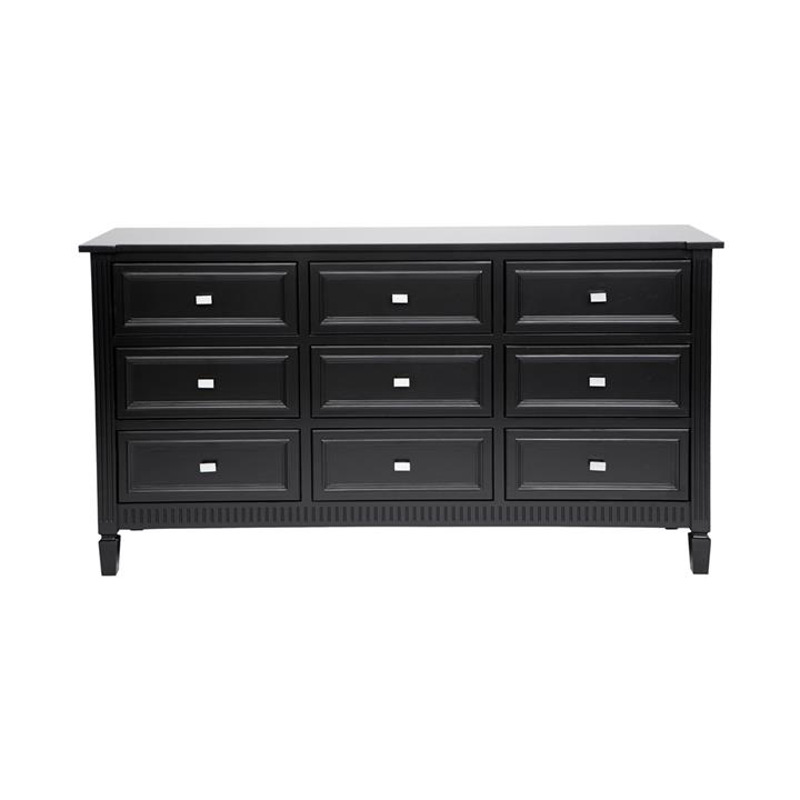 Merci 9 Drawer Chest - Black