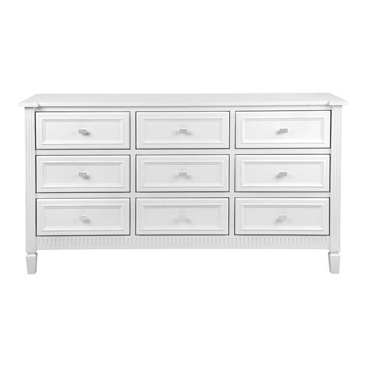 Merci 9 Drawer Chest - White