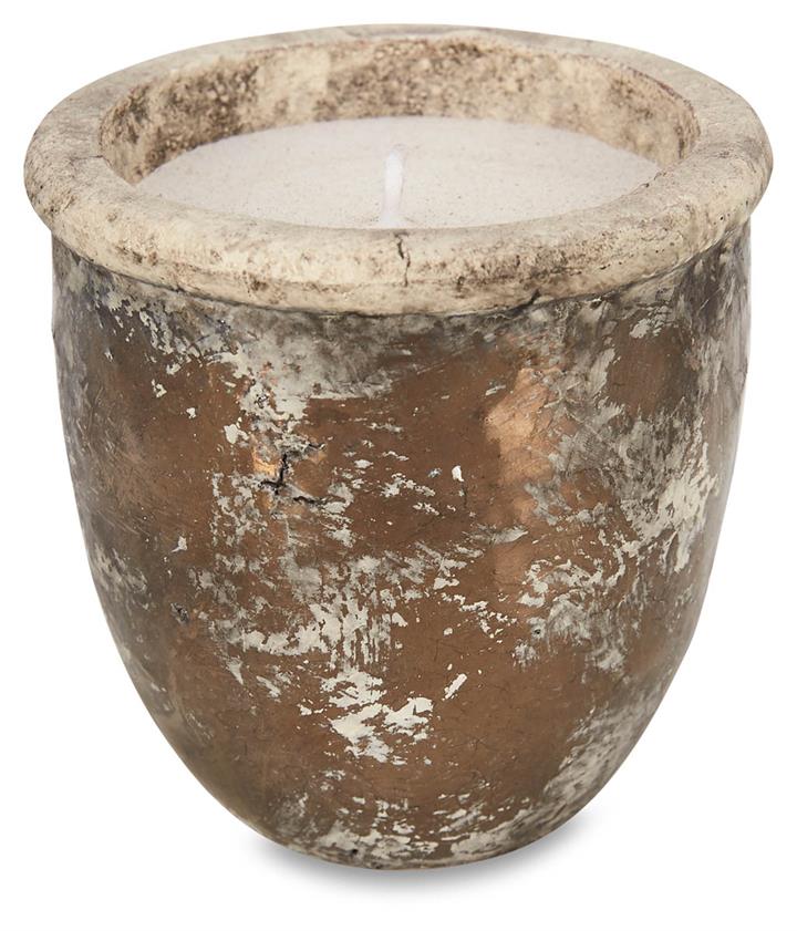 Metallic Fade Ceramic Candle Small - Bronze