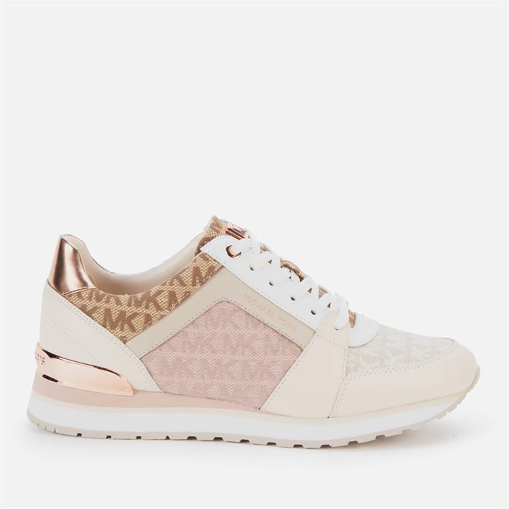 MICHAEL Michael Kors Women's Billie Running Style Trainers - Light Cream Multi - UK 3