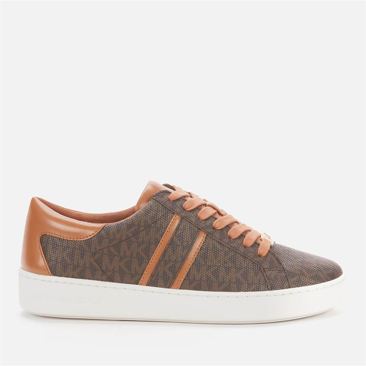 MICHAEL Michael Kors Women's Keaton Stripe Cupsole Trainers - Brown - UK 7