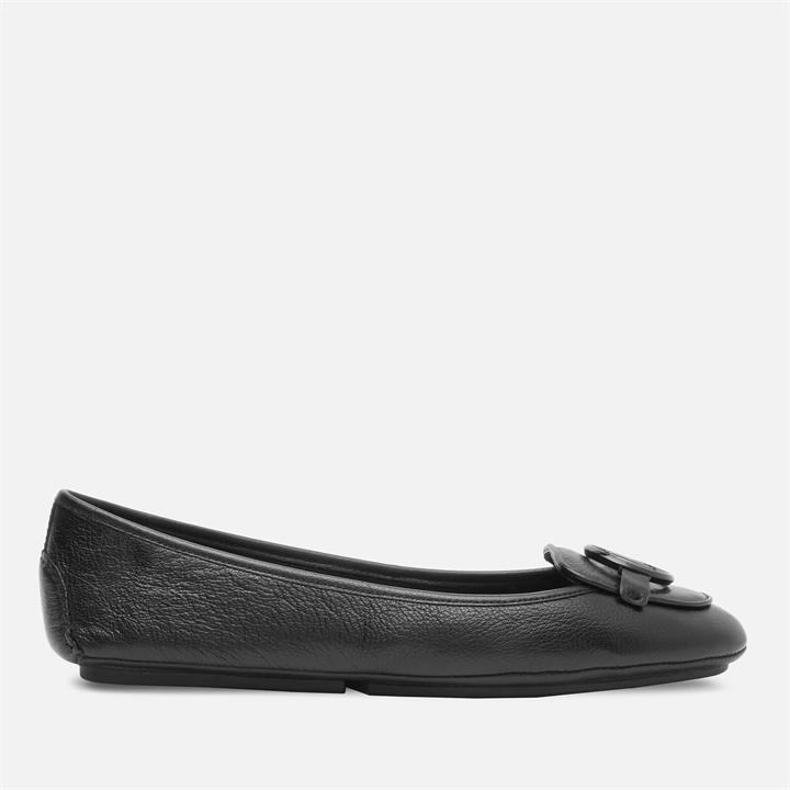 MICHAEL Michael Kors Women's Lillie Leather Moc Flats - Black - UK 4