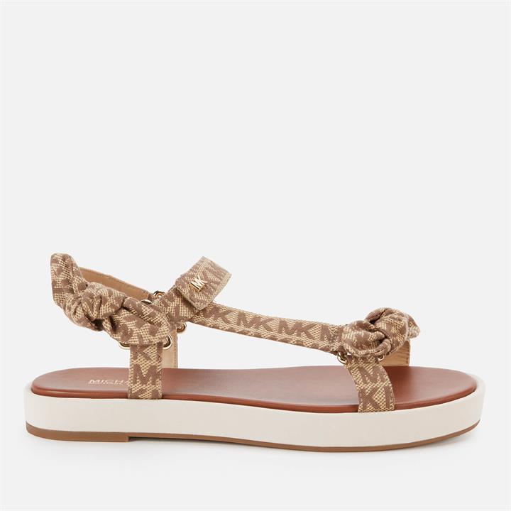 MICHAEL Michael Kors Women's Phoebe Sandals - Beige/Ebony - UK 4