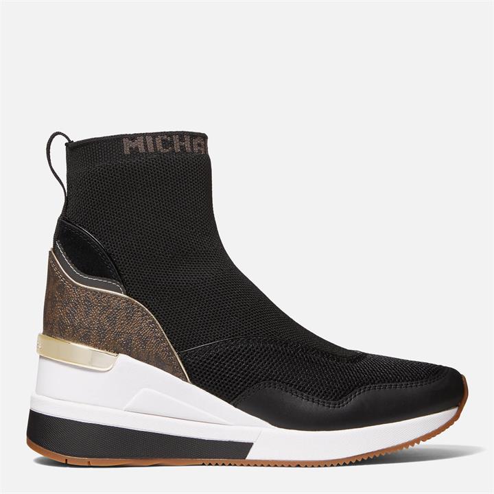 MICHAEL Michael Kors Women's Swift Knitted Hi-Top Trainers - Brown - UK 5
