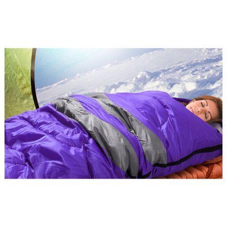 Micro Compact Design Thermal Sleeping Bag - Purple