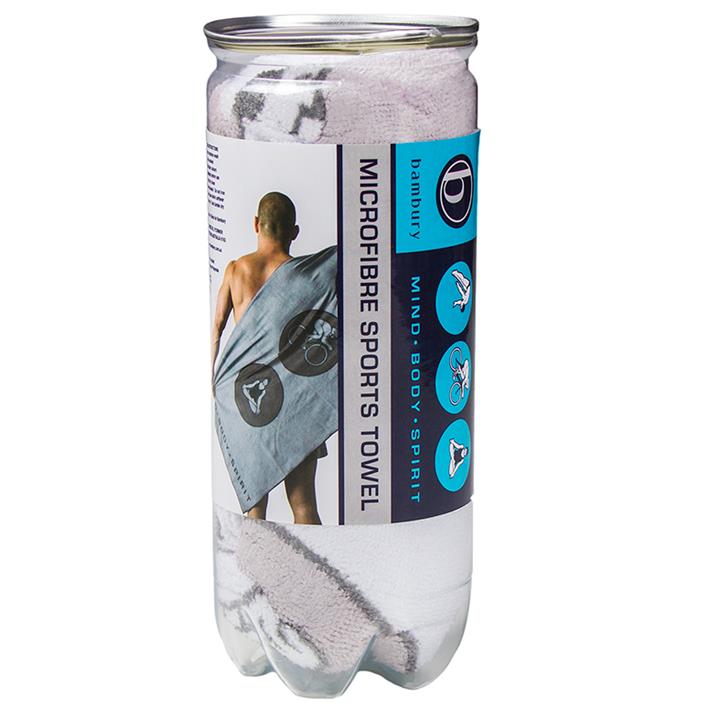 Microfibre Printed Sports Towel White