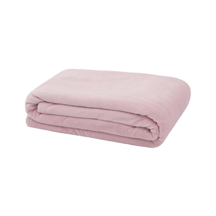 Microplush Throw Rug Blush