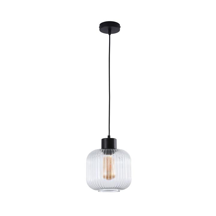 Miller.200 Single Pendant Clear/Black