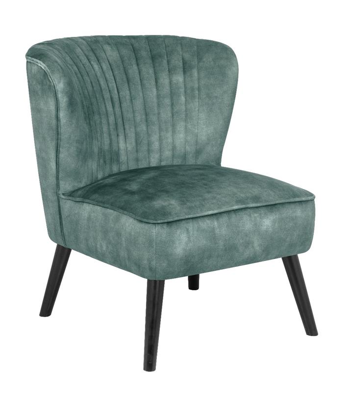 Mima Arm Chair in Teal Velvet