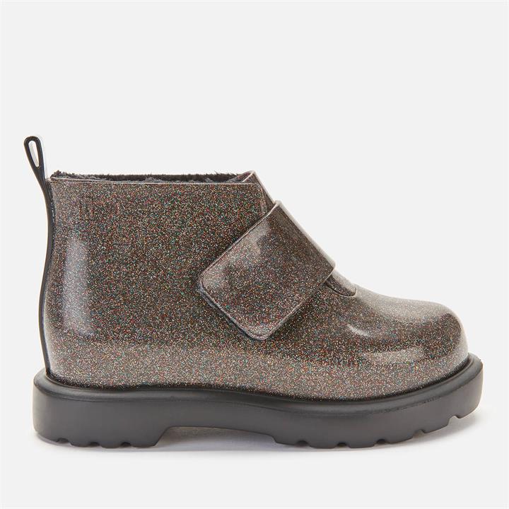 Mini Melissa Toddler's Mini Chelsea Boots - Black glitter - UK 9 Kids