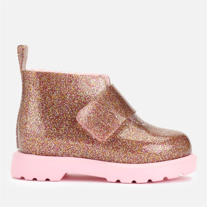 Mini Melissa Toddler's Mini Chelsea Boots - Pink Multi Glitter - UK 7 Toddler