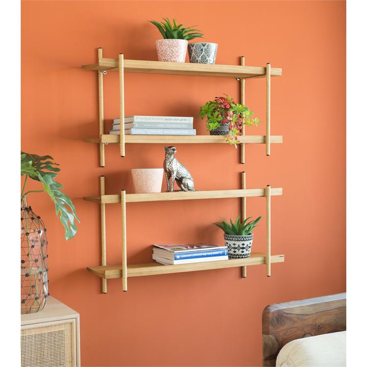 Minimalist Natural Dual Shelf