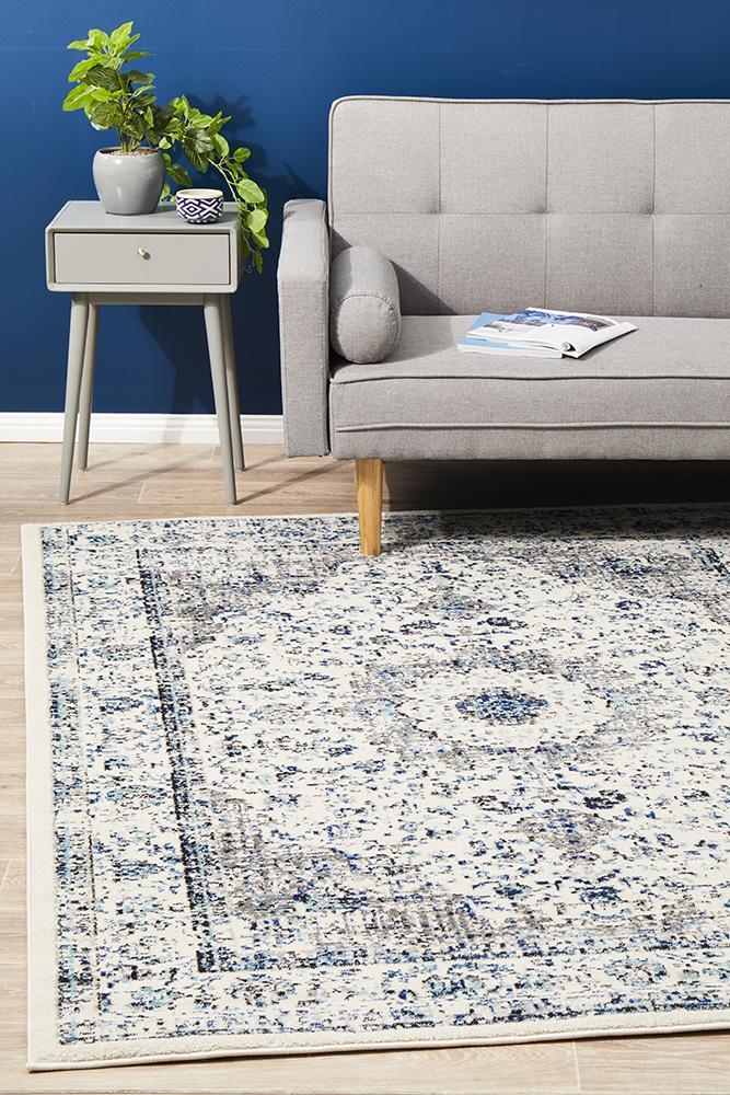 Mist White Transitional Rug 400x300cm