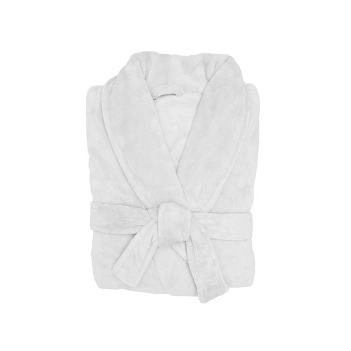 M/L Microplush Robe White