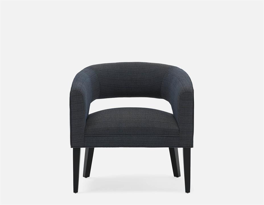 Moana Arm Chair in Blue Fabric